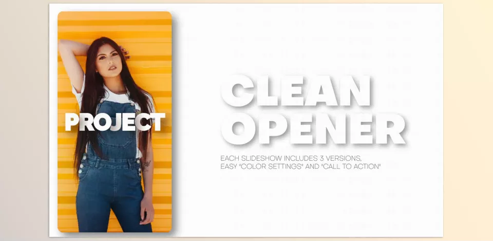Vertical Clean Slideshow - Quickly adjust the text, images, and colors to align with your brand or personal style.