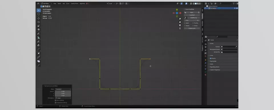 Blender - Curve Facefilled - Effortlessly fill complex shapes with editable surfaces in real time.