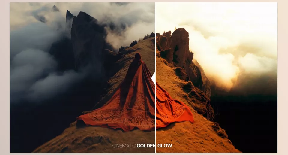 A bold, cinematic look that transforms an everyday scene into something cinematic and dramatic.