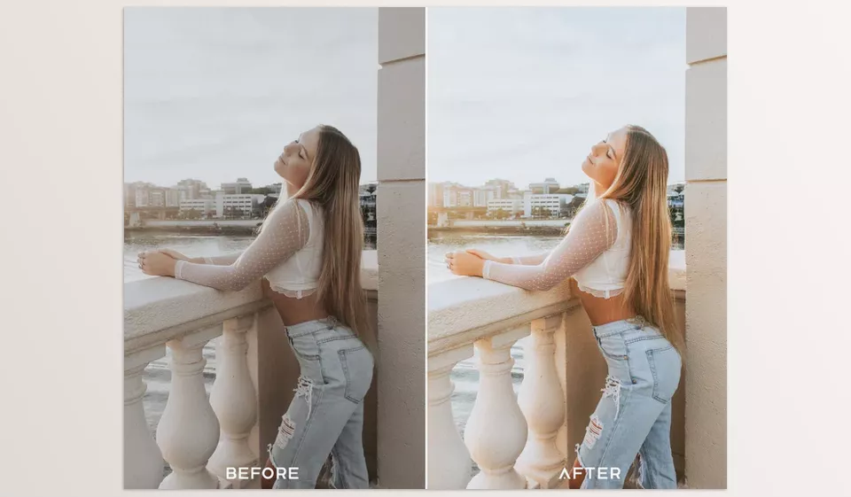 Presets.io - Light and Airy Preset Collection - A soft, dreamy edit that enhances natural light and adds a fresh, inviting glow to your photos.