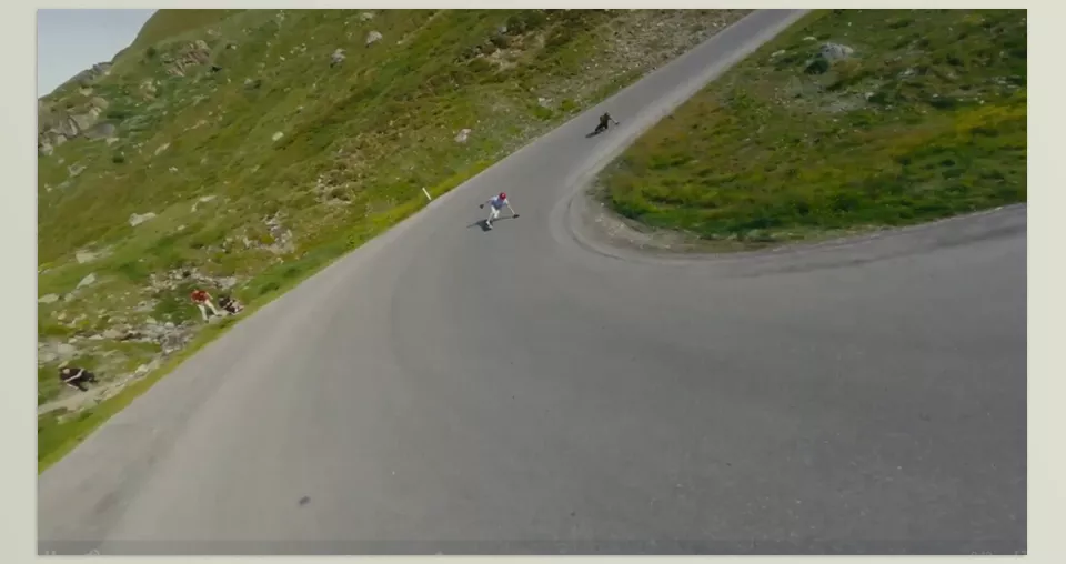 Film Collage Transitions - A dynamic transition sliding horizontally gives a cinematic touch to your video cuts.