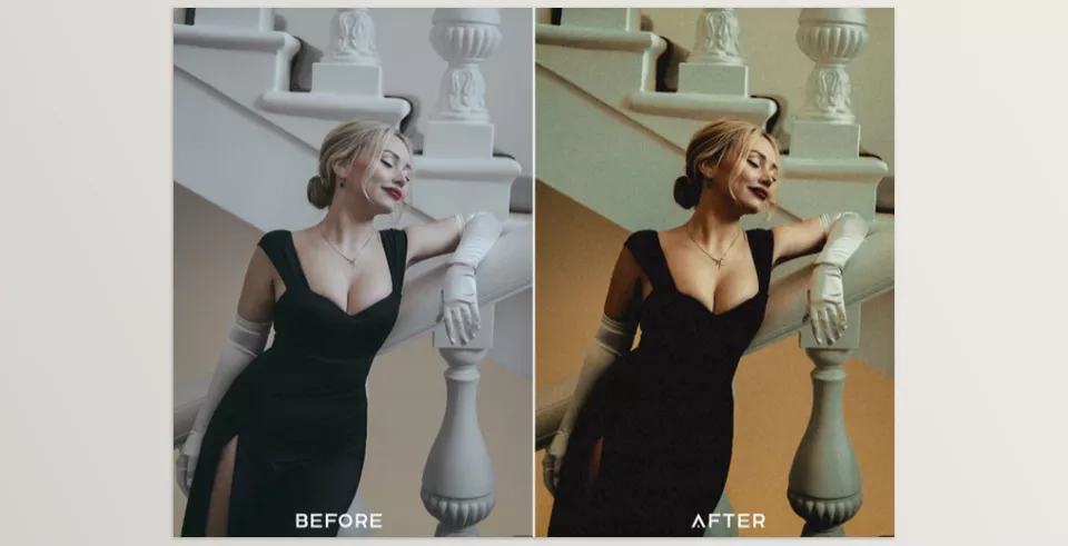 Memoir Preset Collection - Bring timeless character to your photos with warm tones and a soft vintage finish.
