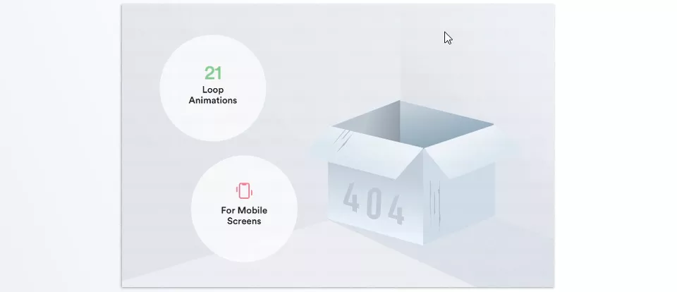Ui8 - Empty States Animations - Perfect for apps and websites that value both clarity and character.