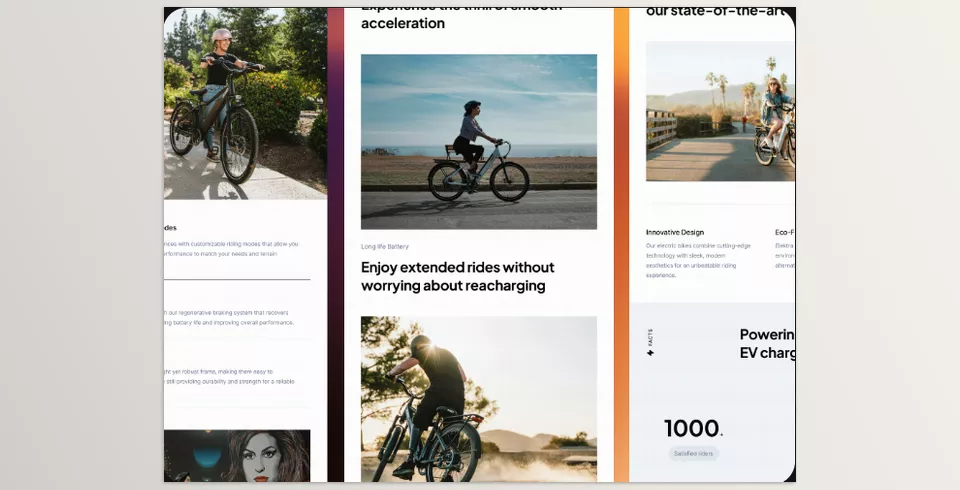 Elektra E bike landing template - 