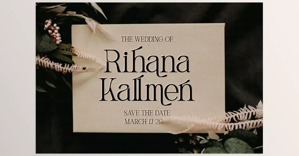 Ragellan Unique Serif Font - It adds a touch of elegance to your designs.