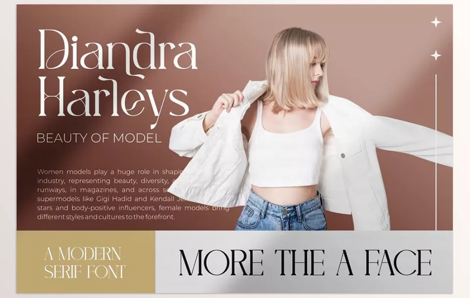 Afante Modern Stylish Serif Font - Inject that touch of class to your designs.