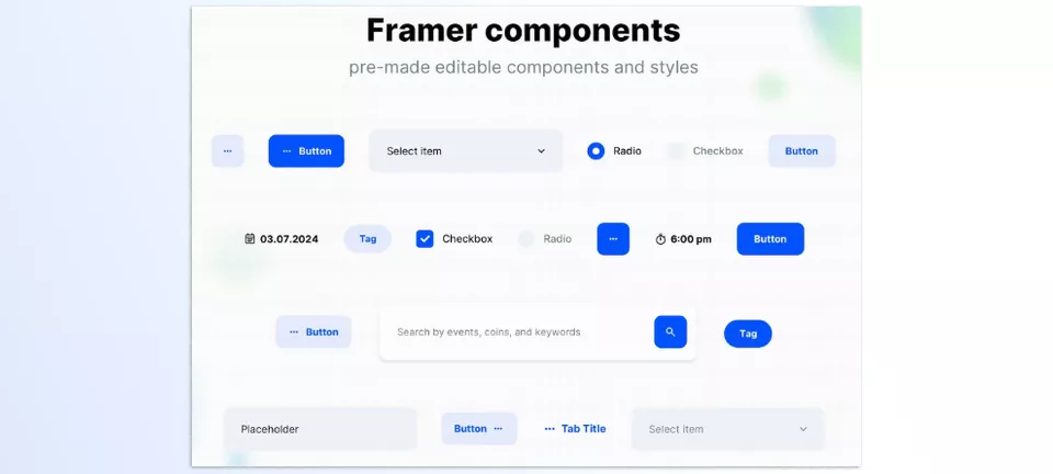 Ui8 - Criptex Framer Template for Crypto and Web3 Startups - Control your crypto assets without any coding through the robust CMS.