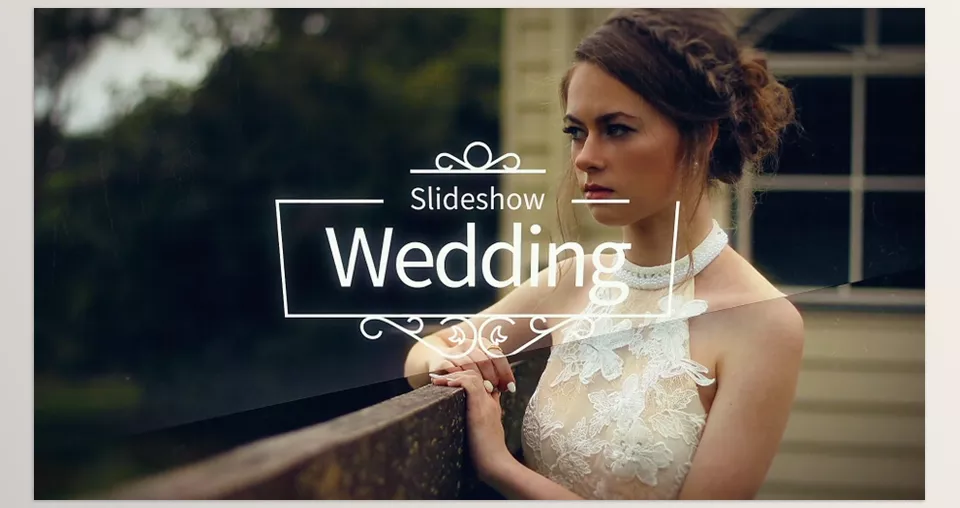 Dreamy Wedding Slideshow - A timeless design for your remembered best moments.