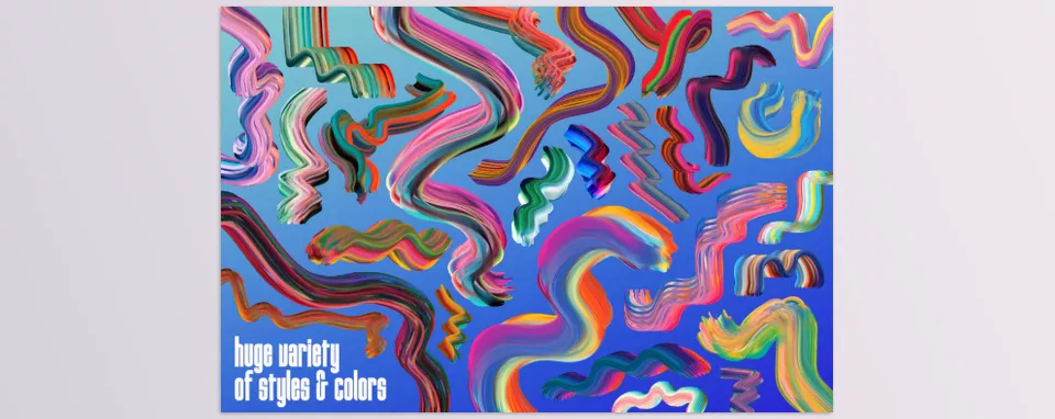 Mixer Multicolor Brushes - Use them to explore and unleash imagination in every corner of the design world. 