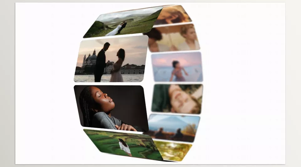  3D Carousel Galleries for Premiere Pro - Showcase creativity with a captivating, dynamic 3D gallery.