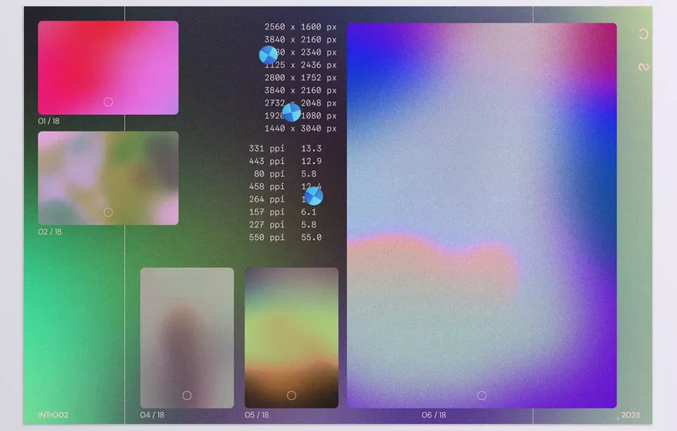 Creative Market - INTr002 - Bring effortless elevation to your UI designs with this easily customizable set of backgrounds.