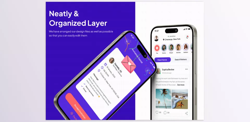 UI8 - Matchify Dating Premium UI KIts App - The design has been executed perfectly, with no polishing required, only reducing the count of elements added. 