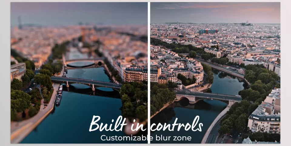 Miniature Overlays - Enjoy the tilt-shift effect without advanced contraptions or extra plugins.