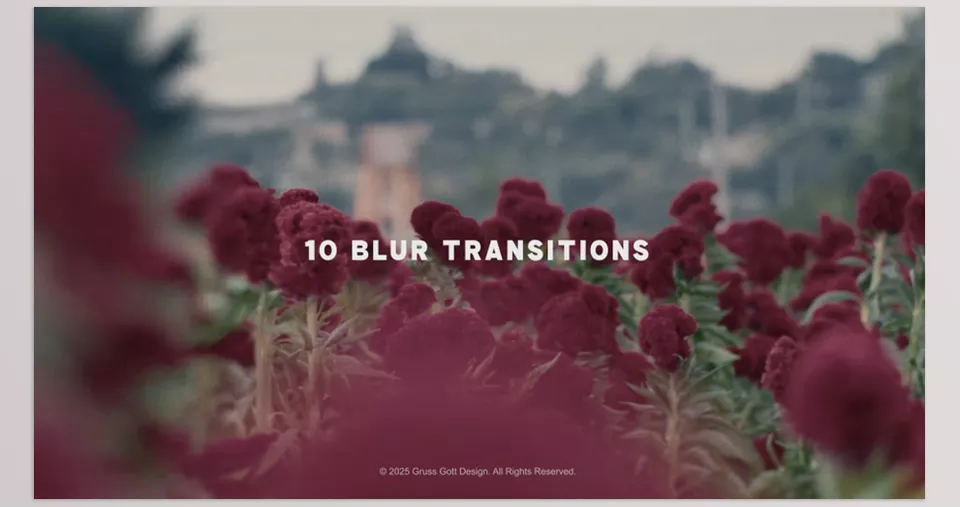 Videohive - Blur Transitions - Smooth, beautiful transitions that boost storytelling greatly are at your disposal.