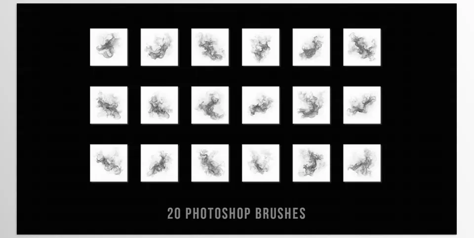 Creative Market - Fire and Smoke Photoshop Brushes - With these brushes, digital art can have a captivating, fiery element added to them.