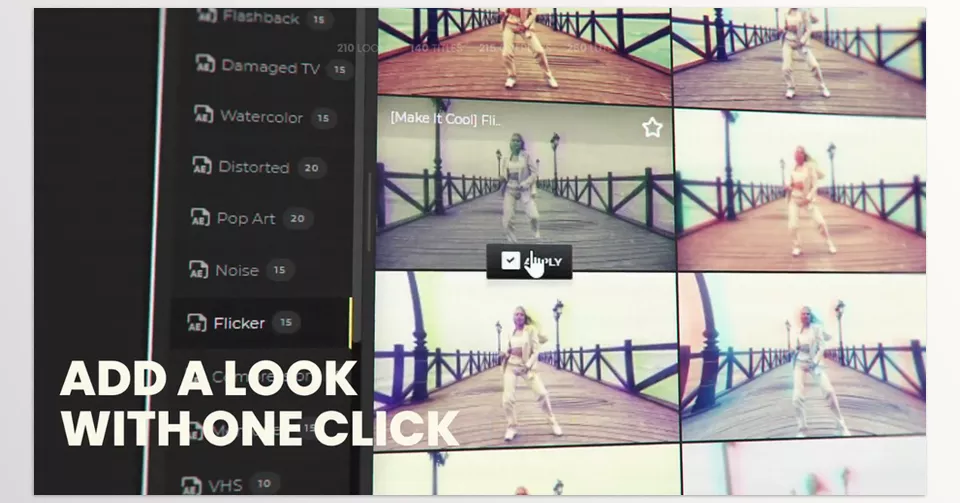 Make It Cool 800+ Looks And Assets For After Effects - Add a look with One Click!