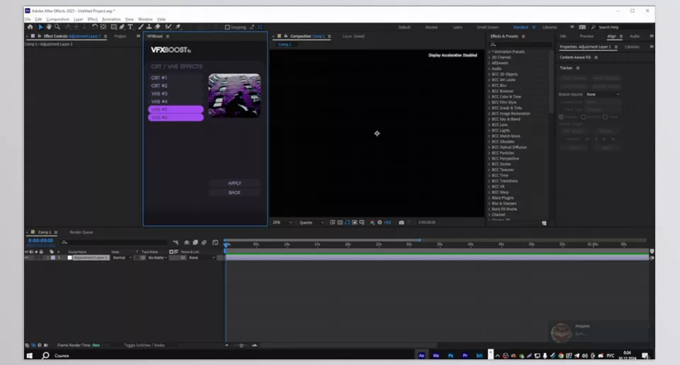 Gumroad - VFXBOOST FX for After Effects Extension - Unlock a new level of editing with seamless transitions and stunning visuals, perfect for any creative project.