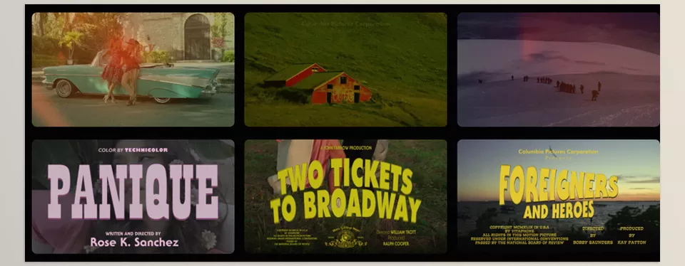 Animated Vintage Movie Titles - Creating a classic cinematic style is easy with just a few clicks.
