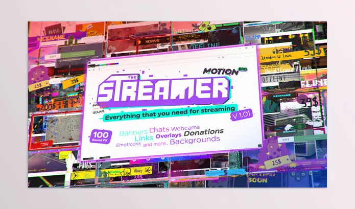 Videohive – The Streamer v1.01 Download 29436832 (Everything for Web, Twitch, Youtube, Live)