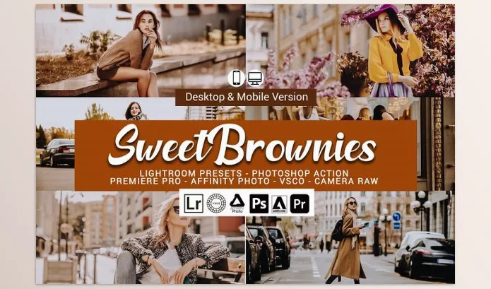 CreativeMarket – Sweet Brownies Lightroom Presets and LUTs Download 5157478