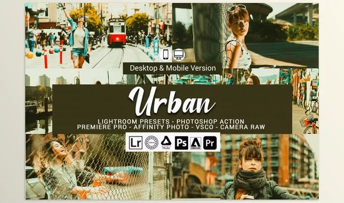 CreativeMarket – Urban Lightroom Presets and LUTs Download 5157500