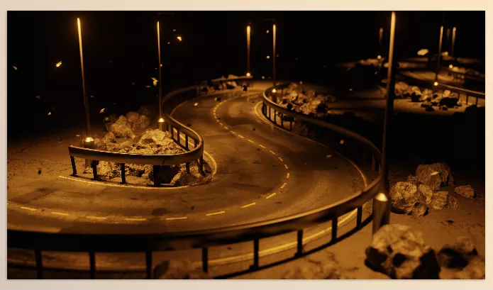 Blender – Curves To Roads Download V1 (Geometrynodes)