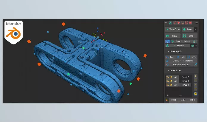 Blender – Pivot Transform Download v4.2 (With Gizmo 3D Cursor)