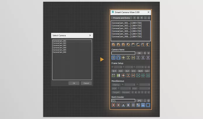 D95 DESIGN – Smart Camera View Download v3.93 (upto 3dsMax 2024)