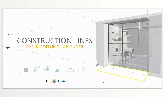 Blender – Construction Lines Download v0.9.692 (Accurate Cad Modelling Add-On For Blender)