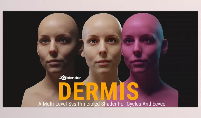 Blender – Dermis Shader Download v1.1 (A Multi-Level Sss Principled Shader For Cycles)