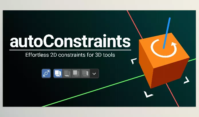 Blender – Auto Constraints Download v1.1.0 (Effortless 2D Constraints For 3D Tools)