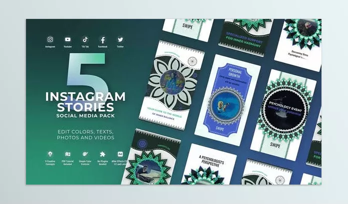 Videohive – Instagram Health Lifestyle Fitness Meditation Download 52182693 (Vertical Stories MOGRT Premiere Pro)