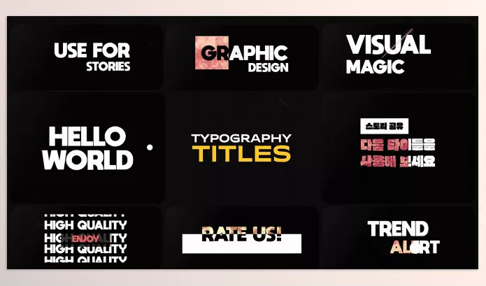 Videohive – Typography Titles for Premiere Pro Download 52531361