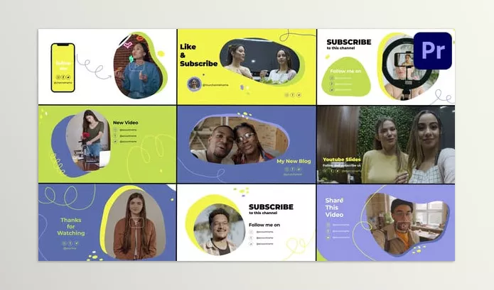 Videohive – Youtube Slides Premiere Pro MOGRT Download 52531872