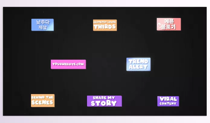 Videohive – Funny Geometry Lower Thirds for Premiere Pro Download 52532097
