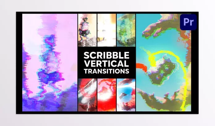 Videohive – Scribble Vertical Transitions Premiere Pro MOGRT Download 52610136