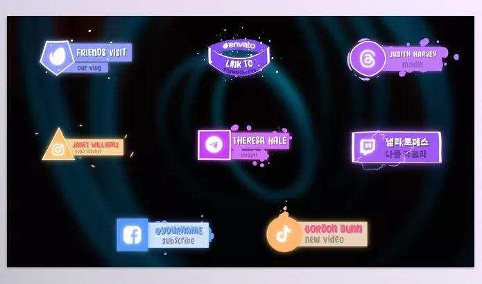 Videohive – Social Media Liquid Lower Thirds for Premiere Pro Download 52634395
