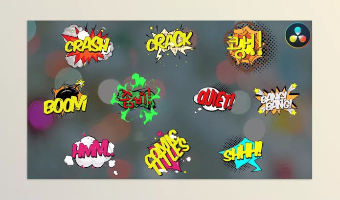 Videohive – Comic Titles for DaVinci Resolve Download 52469720