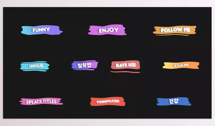 Videohive – Cartoon Liquid Plate Titles for After Effects Download 53520521