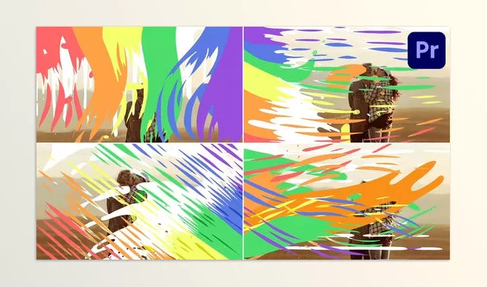 Videohive – Rainbow And LGBTQ Seamless Transitions Download 53643527 (Premiere Pro MOGRT)
