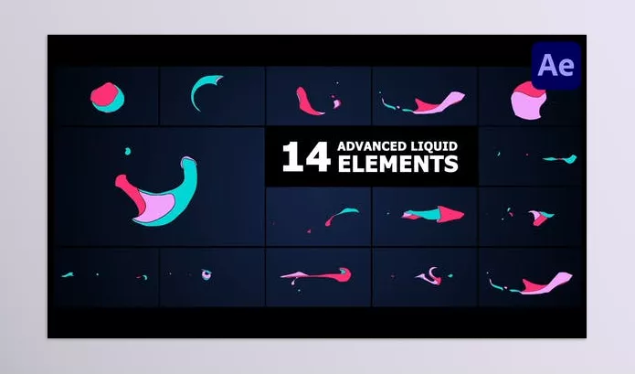 Videohive – Advanced Liquid Elements for After Effects Download 54063731