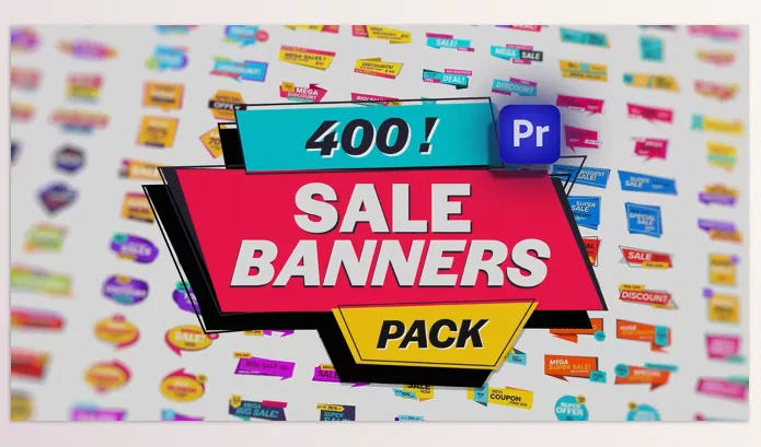 Videohive – Animated Sale Banners Pack for Premiere Pro Download 54090327 (Editable & Responsive Black Friday Discounts)