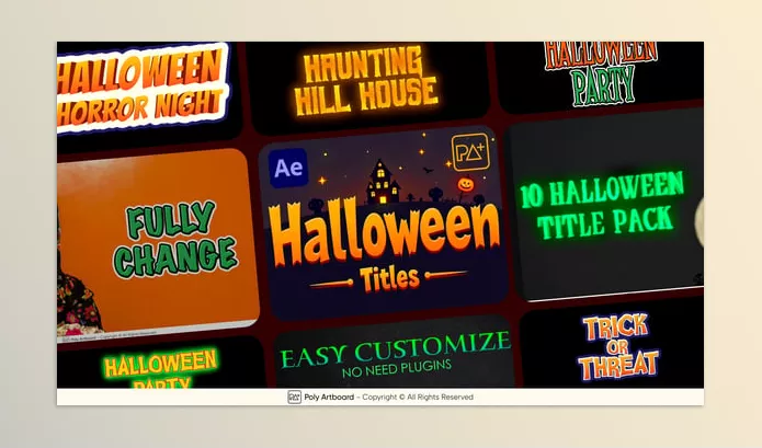Videohive – Halloween Titles For After Effects Download 54716072