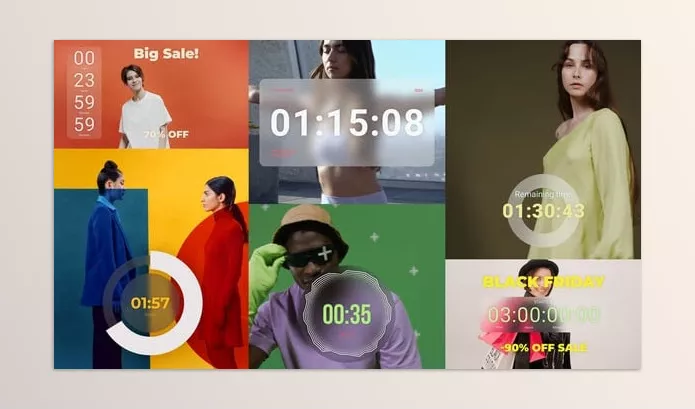 Videohive – Countdown Timers MOGRT Download 54221243