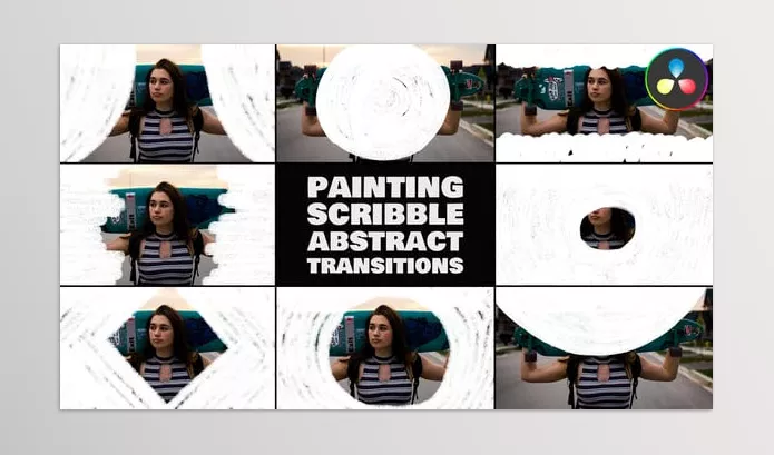 Viedohive – Painting Scribble Abstract Transitions for DaVinci Resolve Download 54686166