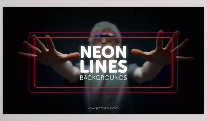Videohive – Neon Lines Backgrounds Download 55393909