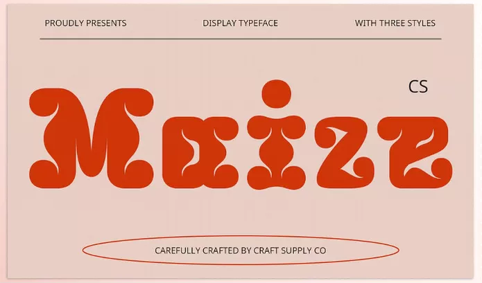 Creative Market – CS Maize Bold Font Download 289454326