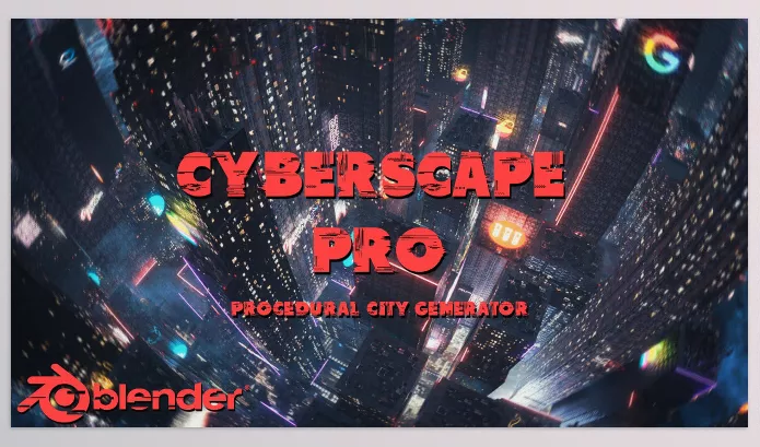 Blender – CyberScape Pro Download v2.3 (Procedural City Generator)