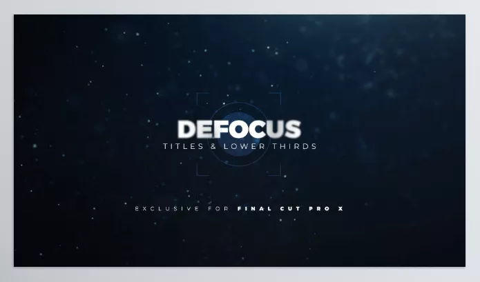 LenoFX – Defocus Titles and Lower Thirds for Final Cut Pro Download