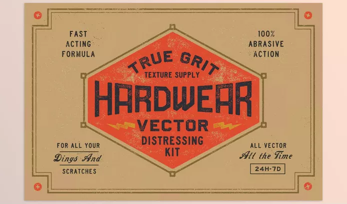 True Grit Texture Supply – Vector Distressing Kit for Illustrator Download